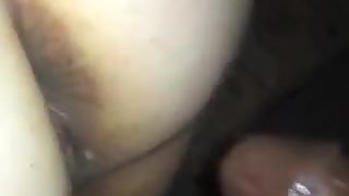 Black fuck-stick anal to pussy and cum on her