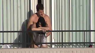 Duo caught fucking on high rise balcony