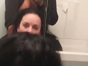 Fuckin' a nasty slut with in her shower