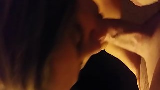 Latina cleaning damsel from work sucks my cock in hotel