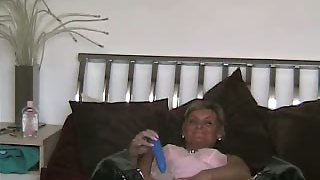 Wife fucking and jacking using an assortment of fuck-fest toys