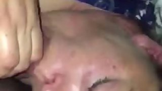 Deep jaws blowage given by buxom brunette