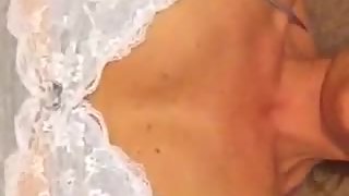 Chesty blonde mature wife loves to have fun and masturbate her pussy