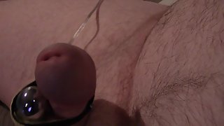 Vibrator on shaft of my knob to make me orgasm