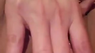 Husband films his youthfull asian wife stroking