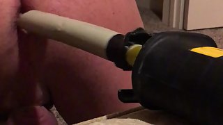 Probing my tight booty with a dildo, watch as it plows my ass